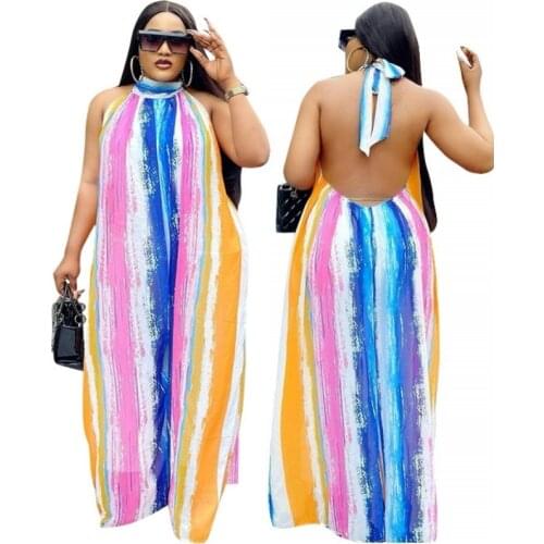 African Dresses For Women 2021 Summer Sleeveless Vetement Femme Dashiki Print Africa Dress Clothes Dashiki Ankara Dresses Ladies