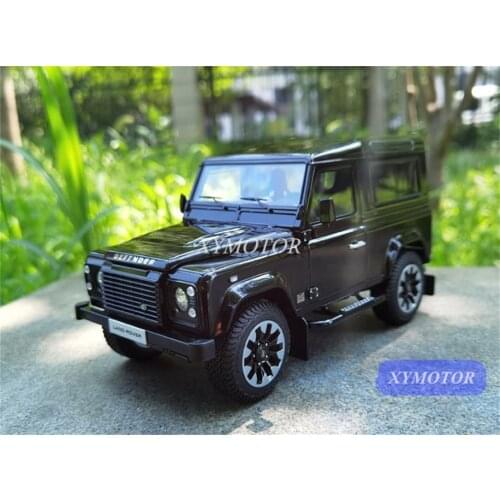 LCD 1/18 For Land Rover Defender 90 Works V8 70th Edition Black Diecast Model Car Toys Gifts Display Collection