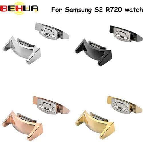 1 pairs Useful Stainless Steel Connector Connect 20mm High quality Watch Band For Samsung Gear S2 RM-720 smart Watch Accessories