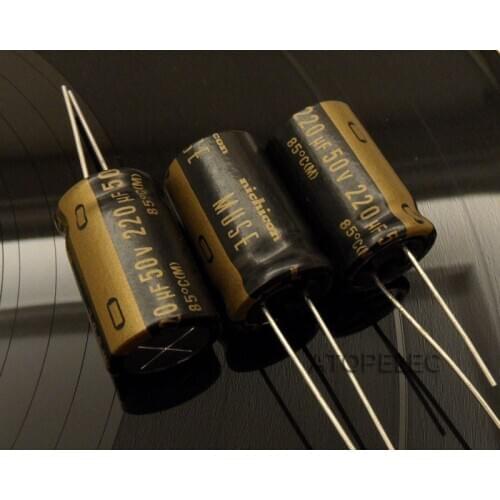 1pc NEW Nichicon MUSE KZ 220uF/50V Electrolytic Capacitors Hi-Fi Audio
