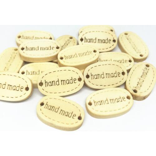 1000pcs Natural Wood Handmade Connectors Chips Embellishments 19x12mm Cardmaking DIY Crafts