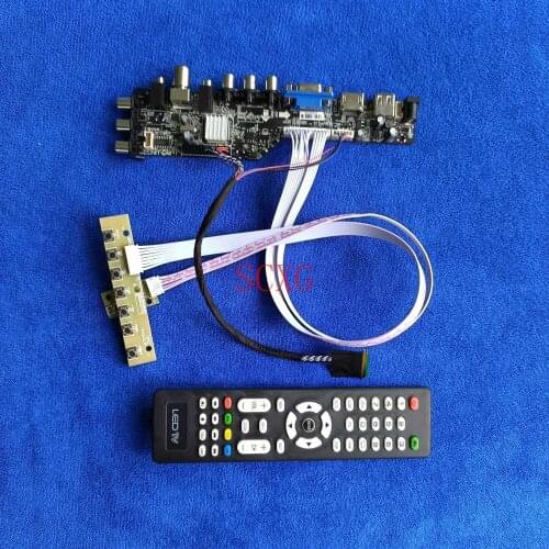 1366*768 Monitor drive board Fit LP140WH4/LP140WH8/LP140WHU Kit LCD/LED 40Pin LVDS Digital signal HDMI-compatible USB AV VGA DVB