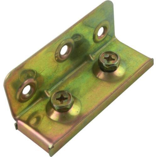 2pcs 82x40x40mm Cold Rolled Steel 1.2mm Thickness Mending Repair Bed Furniture Connector Bracket