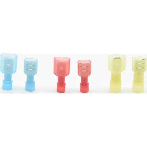 20pcs FDFN1.25-250/2-250/5.5-250+MDFN1.25-250 Red blue NYLON Male Female male electric wire connections Crimp Terminal Connector