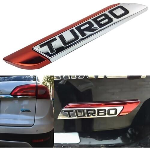 3D Metal TURBO Car sticker Logo Emblem Badge Decals Car Styling DIY Decoration Accessories for Bmw
