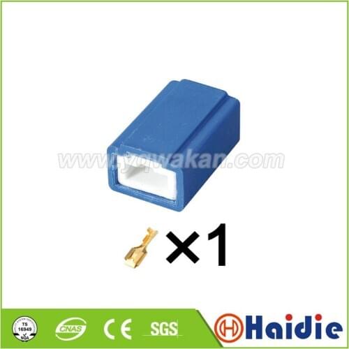 5sets 1pin 6.3 Ceramic lamp holder H1 lamp-socket auto wire harness connector H1-2A
