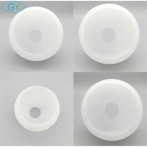 D4cm D3cm Opening White Globe Glass Lamp Shade E27 E14 Milky Glass Lampshade Replacement Part Lighting Accessory for Chandelier