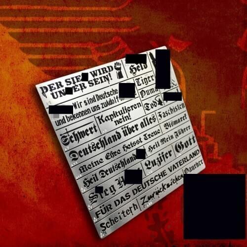 Alexen Models FG-AJ0033 slogan stencil tool for model Making