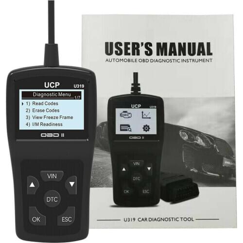 Car accessories 6 Languages Fault Code Reader OBD2 OBDII EOBD Car Vehicle Diagnostic Scanner U319 OBD2 Car Diagnostic Tools New