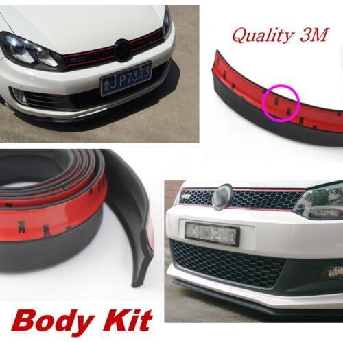Car Bumper Lip Deflector Lips / For Volkswagen Voyage G2 G3 G4 G5 / Front Spoiler Skirt / Car Tunning View / Body Kit Strip