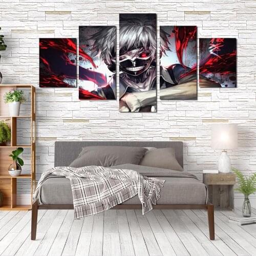 No Frame Tokyo Ghoul Wall Art Print Canvas Painting Nordic Posters and Prints Wall Pictures Anime Decor