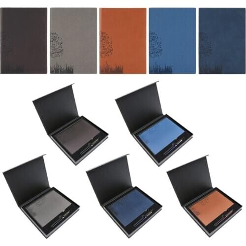 A5 B5 Leather Notebook Diary Notepad Sketchbook Traveler Journal Planner Agenda Y3NC