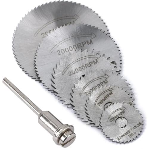 7pcs/Set 30mm Mini Diamond Saw Blade Silver Cutting Discs With 2X Connecting Shank For Dremel Drill Fit Rotary Tool