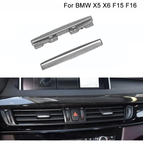 For BMW X5 X6 F15 F16 14-18 Chromeplate Air conditioning Vent Toggle Piece Outlet Card Pad Clip Wind Direction Adjustment Plectr