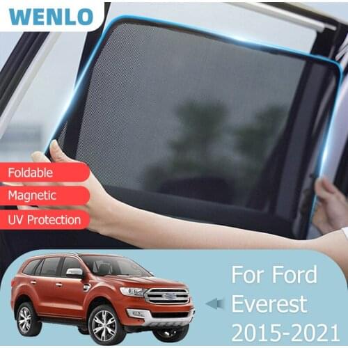 For Ford Everest 2015-2021 Front Windshield Car Sunshade Side Window Blind Sun Shade Magnetic Visor Child Interior Mesh Curtain