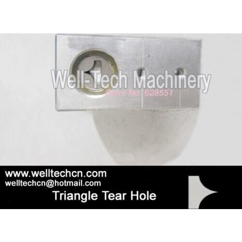 Customized Pouch Corner Cut Hole Punching Machine Plastic Food Bag Pneumatic Edge Corner Hole Puncher