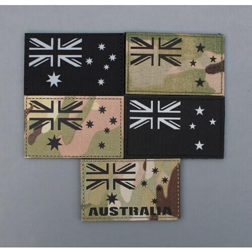 Camouflage IR Nylon Reflective Patches Australia New Zealand Stickers Armband Velcro Tactical Badge Outdoor For Clothes Bag
