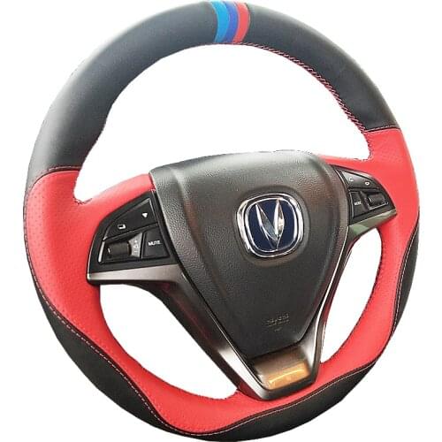 For Changan Benben Yuexiang V CS35 CS57 CS95 EADOXT RAETON Oulove DIY custom leather car interior steering wheel cover