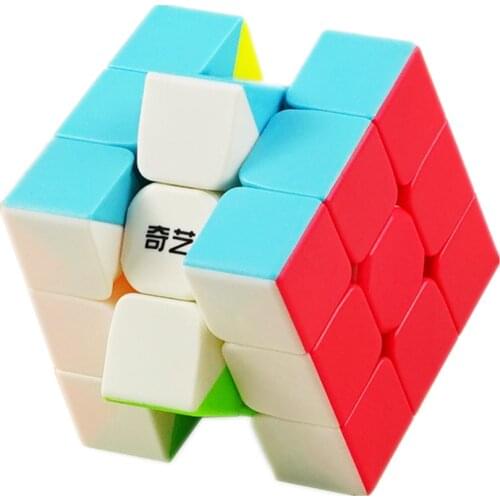 Qiyi warrior s Magic Cube Colorful stickerless speed 3x3 cube antistress 3x3x3 Learning&Educational Puzzle Cubes Toys