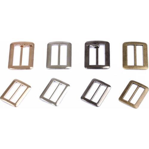 20pcs/lot 20mm/25mm/32mm/40mm/50mm silver bronze gold Square metal shoes bag Belt Buckles decoration DIY Accessory Sewing