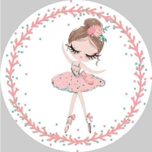 Cartoon ballet girl soft non-slip carpet floor mat bedroom living room home decoration