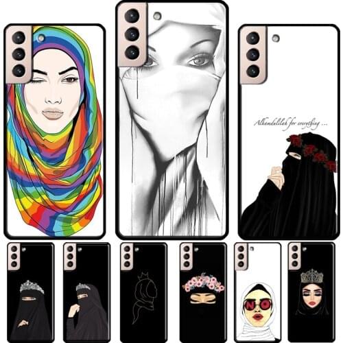 Islamic Muslim Hijab Face Soft Case For Samsung Galaxy S21 Ultra Note 20 10 9 S8 S9 S10 Plus S20 FE Phone Cover