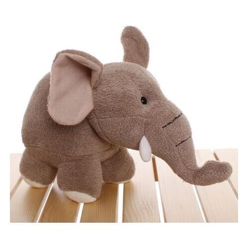 Stuffed animal gray elephant plush toy about 40cm elephant doll t2905