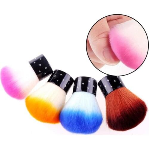 New 1PCS Nail Polish Glue Dust Powder Brush Special Nail Hair Brush Makeup Brush Cleaning Brush Manicure Shop Tool Supplies