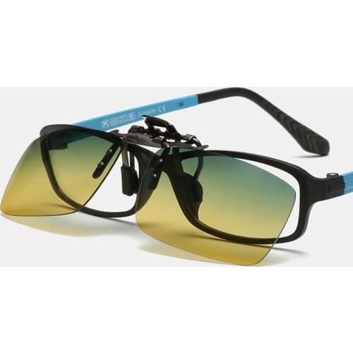 Car Driver Goggles Anti-UVA UVB Polarized Sun Glasses Driving Night Vision Lens Clip On Sunglasses Interior Accessories