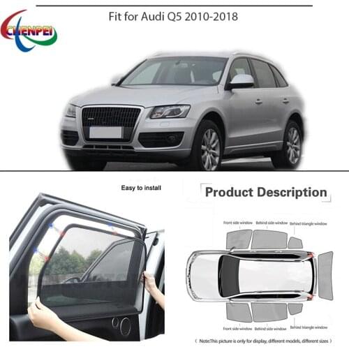 For Audi Q5 Car Full Side Windows Magnetic Sun Shade UV Protection Ray Blocking Mesh Visor Car Decoration Accessories