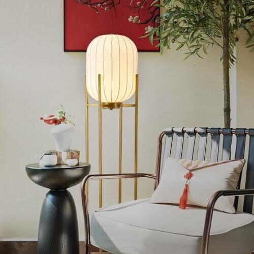 Simple new Chinese table lamp living room copper table lamp bedroom bedside lamp Chinese style decorative table lamp