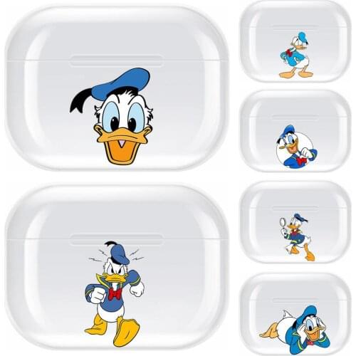Donald Duck Transparent TPU Case For Airpods Pro 3 Case Silicone Headphone Accessories Air Pods 3 Apple Protective