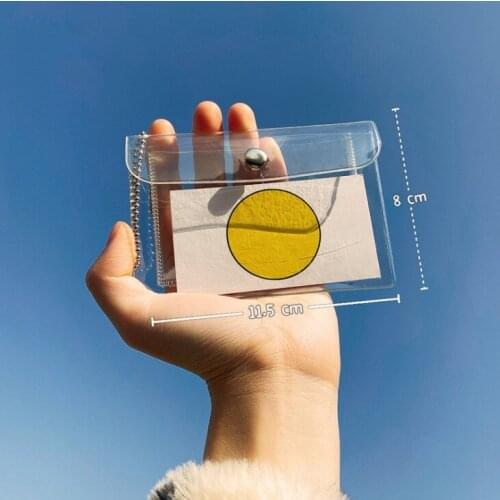 Wallet Coin Purse Fashion Coin Purse Ins Girl Transparent Purse Card Package Women Credit ID Bank Card Bus Card Protective Case