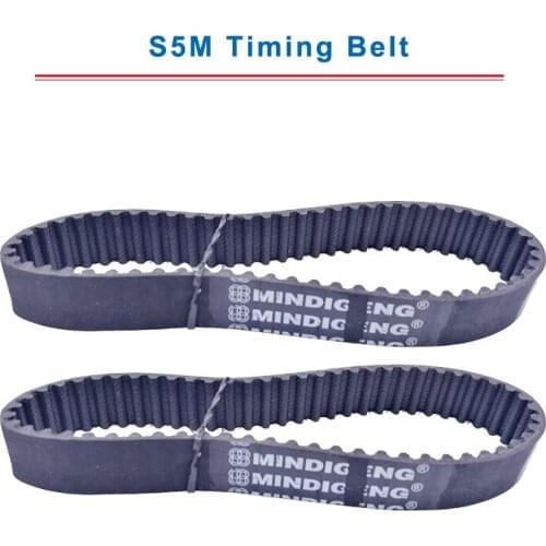 S5M Timing Belt with circular teeth 5M-525/535/550/555/560/565/575/600 belt width 15/20/25mm teeth pitch 5mm