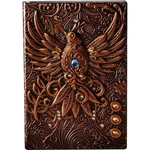 Phoenix Embossed Retro Notebook A5 Creative Notebook European Magic Book