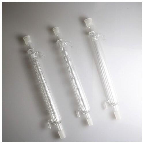 Glass condenser tube Snake-shaped straight spherical condenser tube 200/300/400mm