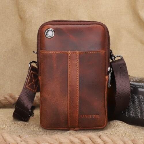 Brand Mens Belt Bags Luxury Genuine Leather Male Crossbody Bag 2021 Flap Man Messenger Bag Designer Chest Bag Shoulder Bag Men