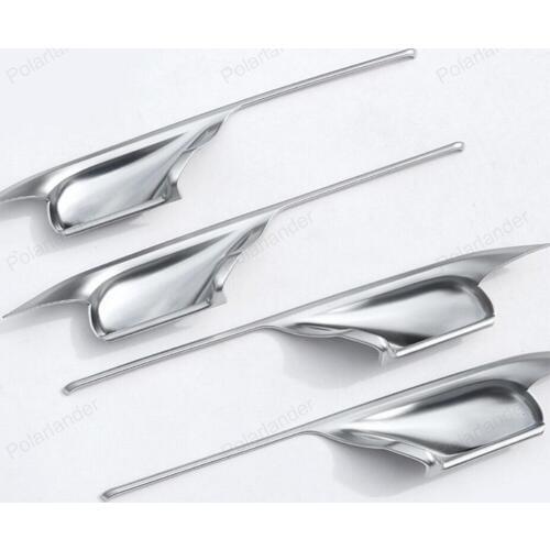 Interior Door Handle Bowl Cover Trim sticker for BMW X5 F15 X6 F16 2014 2015 2016 4PCS ABS Chrome car Styling