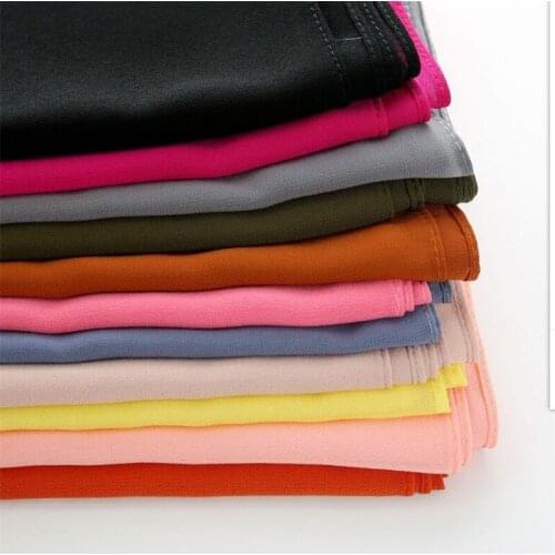 Good stitching stitch plain high quality premium heavy Chiffon hijab scarf Malaysian Womens scarves hijabs long shawl shawls g