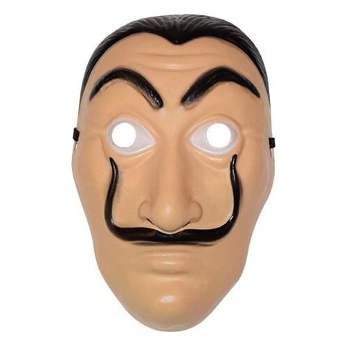 10Pcs/lot Halloween Dali Cosplay Funny Accessories Comedy Master La Casa De Papel Dali Mask