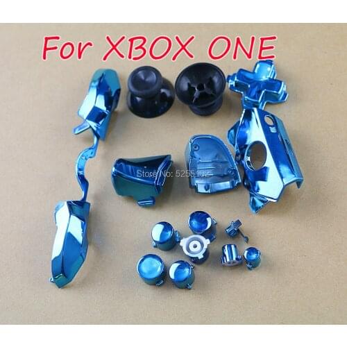 1set Bumper Triggers Buttons Replacement Chrome Full Set D-pad LB RB LT RT ABXY Button For Xbox One Elite Controller