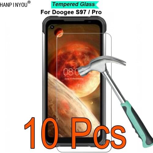 10 Pcs/Lot For Doogee S97 / Pro 6.39" 9H Hardness 2.5D Ultra-thin Toughened Tempered Glass Film Screen Protector Guard