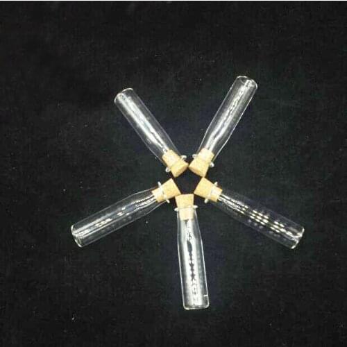 100sets/lot tube Cork Bottle Clear Glass Bottle Wishing Bottle Sale, Wish Perfume essential oil container nacklace diy pendant