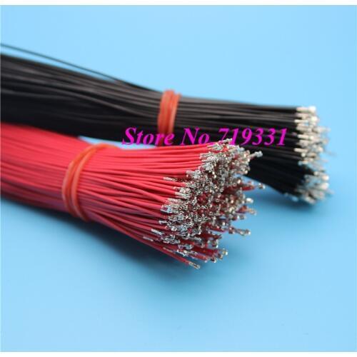 100pcs Mciro Min 28AWG Double End Solded Female Plug Cable for DIY SH 1.0mm Connector