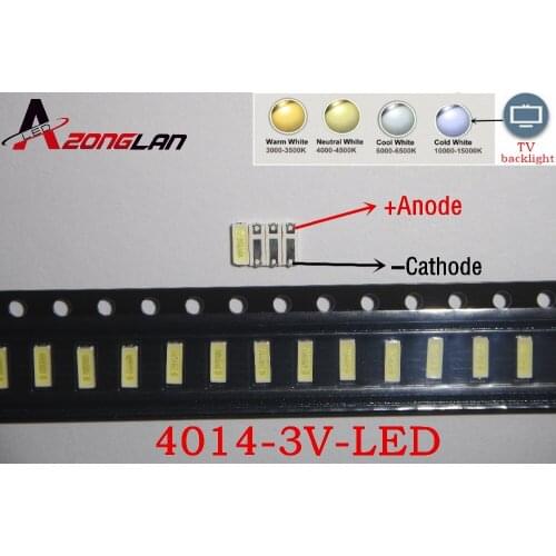 1000PCS JUFEI LED LED Backlight 0.3W 3V 4014 Cool white 90MA LCD Backlight for TV TV Application 01.JT.CB414BF-BC