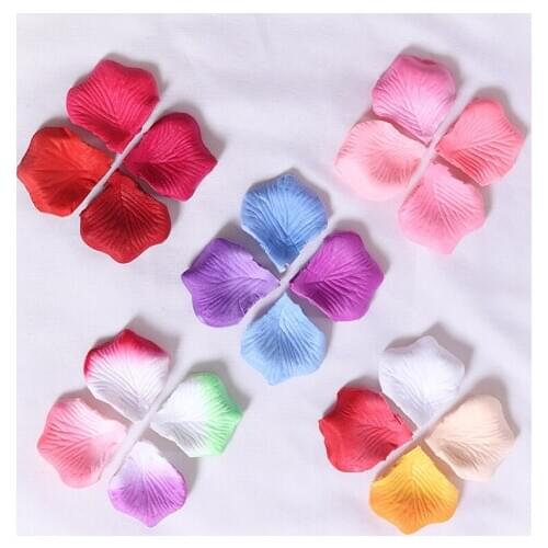 120PCS/bag Wedding Party Decoration Artificial Flower Rose Petal Romantic Fake Petals Valentine Marriage