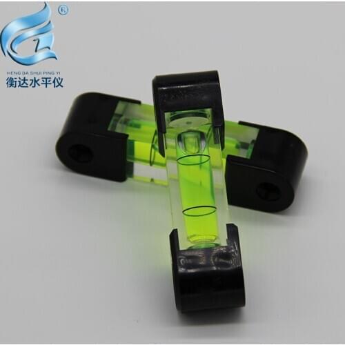 5pcs/piece) Plastic long spirit level, magnetic level bubble with holes, high precision level bubble