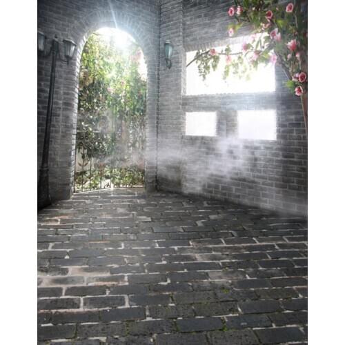 5x7ft Brick Floor Wall Flowers Photography Backdrops Photo Props Studio Background