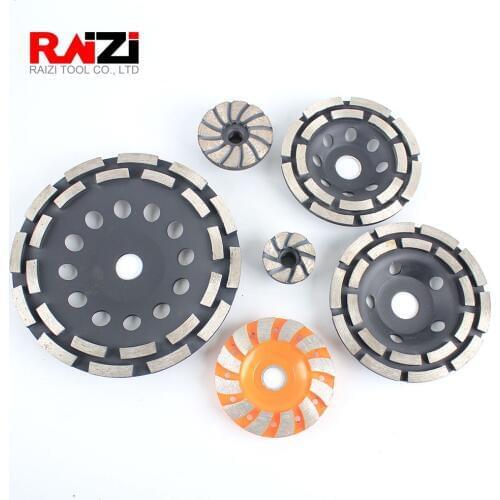 Raizi 40/60/90/115/125/180 mm Diamond Grinding Cup Wheel Stone Concrete Grinding Disc For Angle Grinder