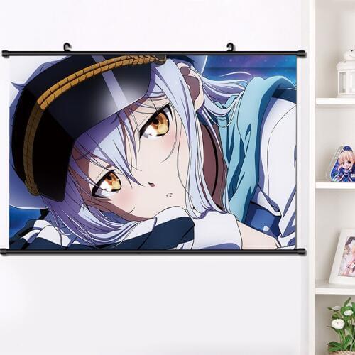 Anime Game ISLAND Ohara Rinne Sara Garando Karen Kurutsu Cosplay Wall Scroll Mural Poster Wall Hanging Poster Home Decor 40×60cm